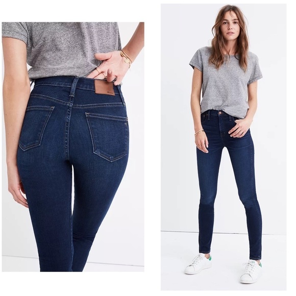 MADEWELL 10” High Rise Skinny Skinny Jeans in Hayes Wash Style F4684 - Picture 2 of 9